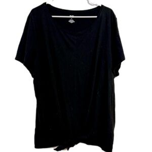 EVRI Black Short‎ Sleeve Top